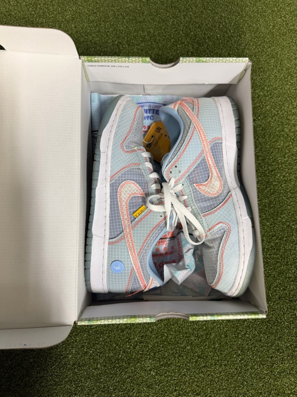 Nike/Union Dunk low ‘Argon’ Size 9 men’s